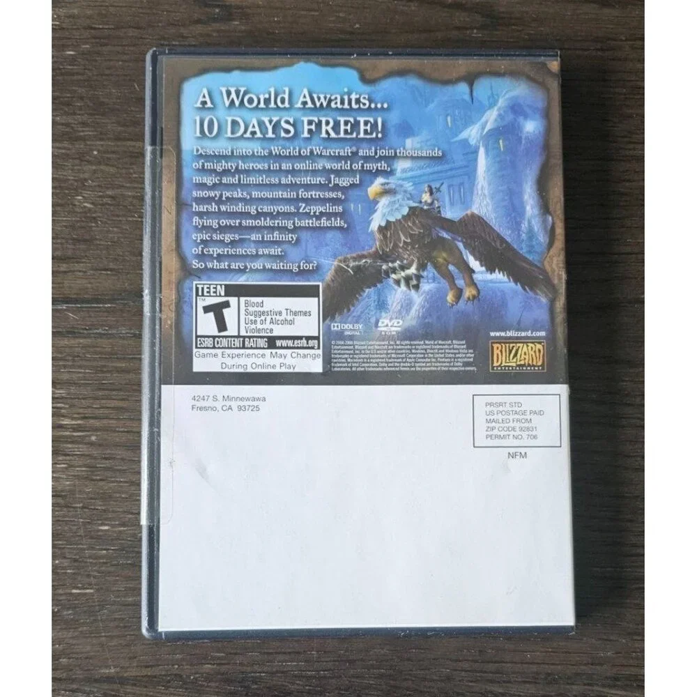 World of Warcraft 10 Day Trial Edition‎ 2004 Blizzard